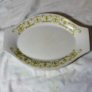 1950 Jackson China Restaurant ware Vendome PAUL MCCOBB Gold Chop Plate READ